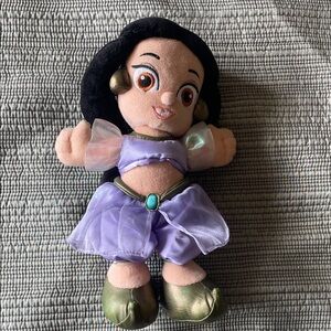 Disney Princess Jasmine Plush Doll with Purple and Gold Outfit - Authentic Tag